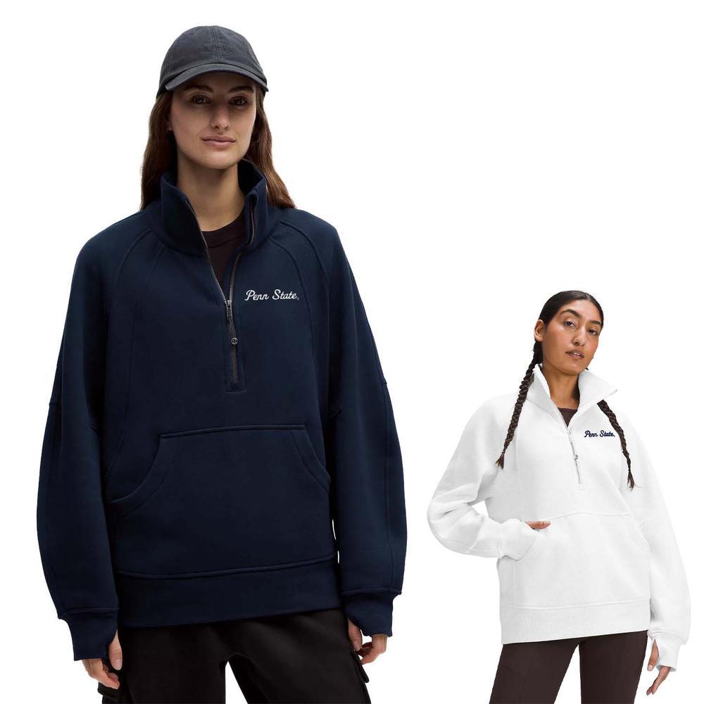 Penn State lululemon Women's Script Long Scuba Half Zip Pullover
