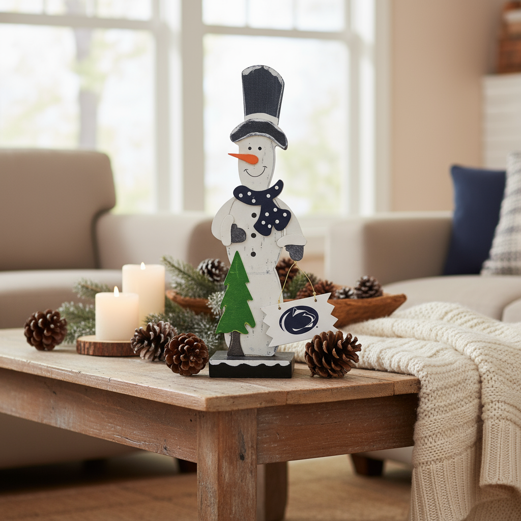 Penn State Chunky Table Top Tree Snowman