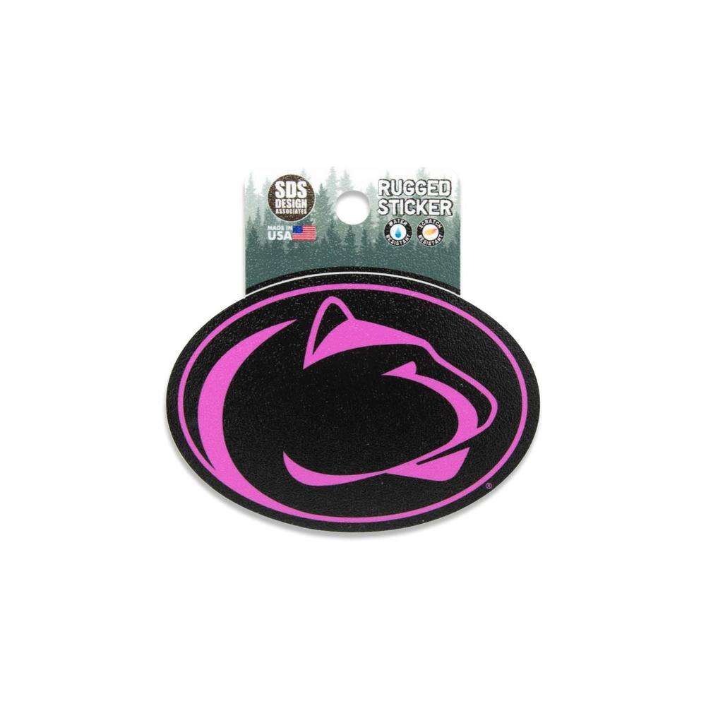 Penn State Rugged Black/Pink Logo Sticker