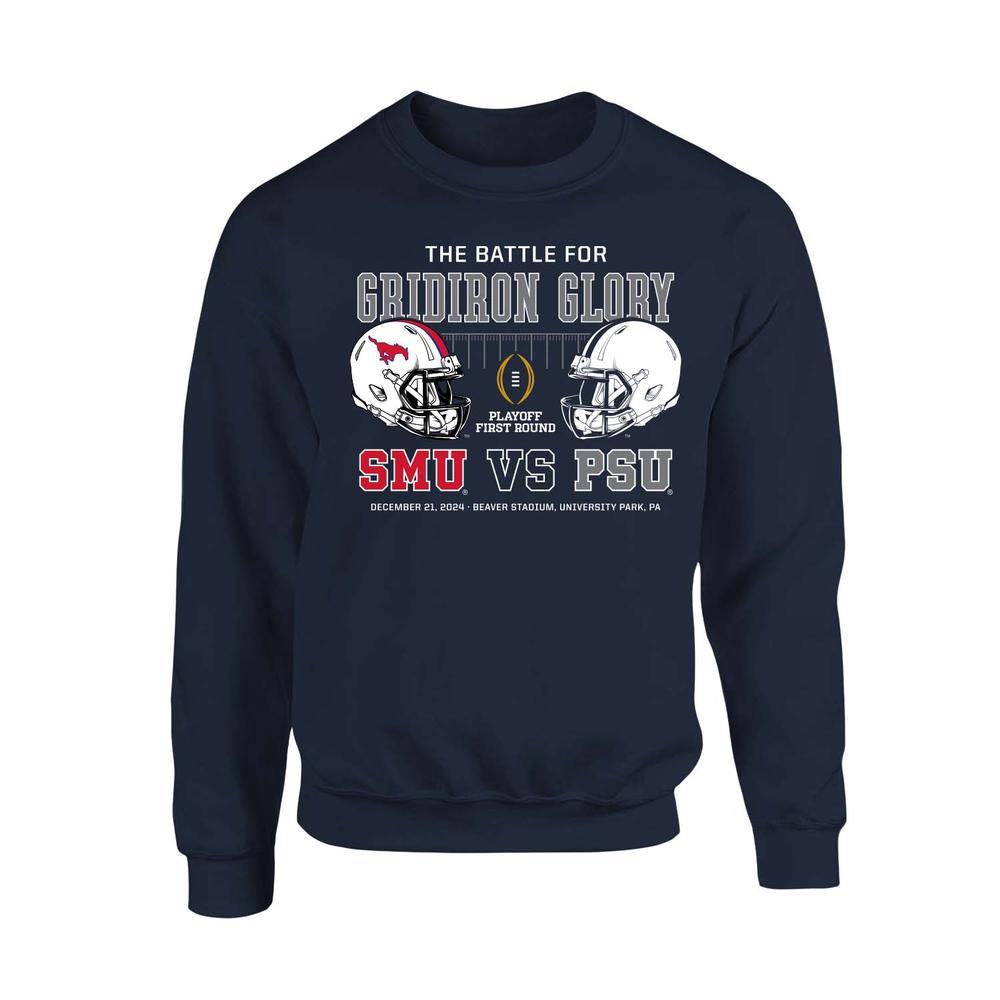 Penn State Dueling Helmets 2024 College Football Playoff Crew Sweatshirt