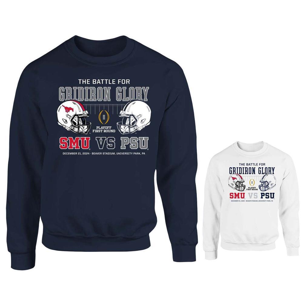 Penn State Dueling Helmets 2024 College Football Playoff Crew Sweatshirt