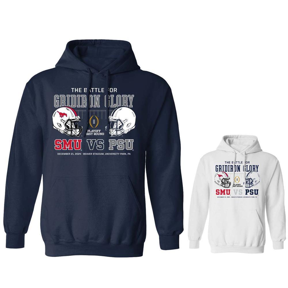 Penn State Dueling Helmets 2024 College Football Playoff Hooded Sweatshirt