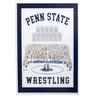 Penn State 13X19 JM Wrestling Mat Print