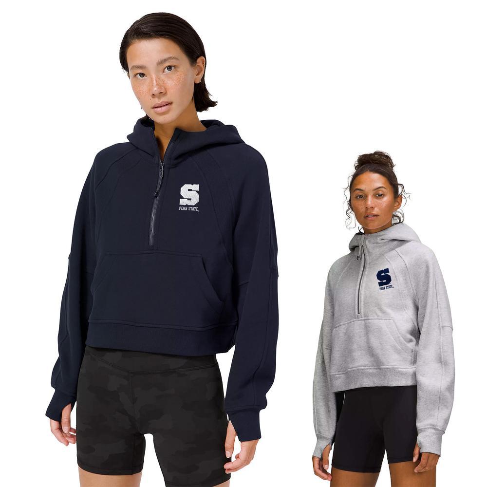Penn State lululemon Women's Block "S" Half-Zip Oversized Scuba Hooded Sweatshirt