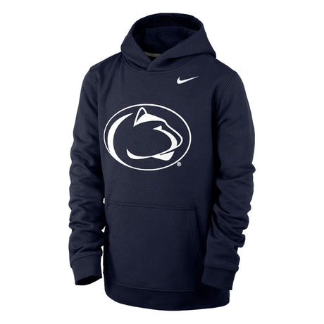 Penn State Nike Youth Club Fleece Hooded Sweatshirt