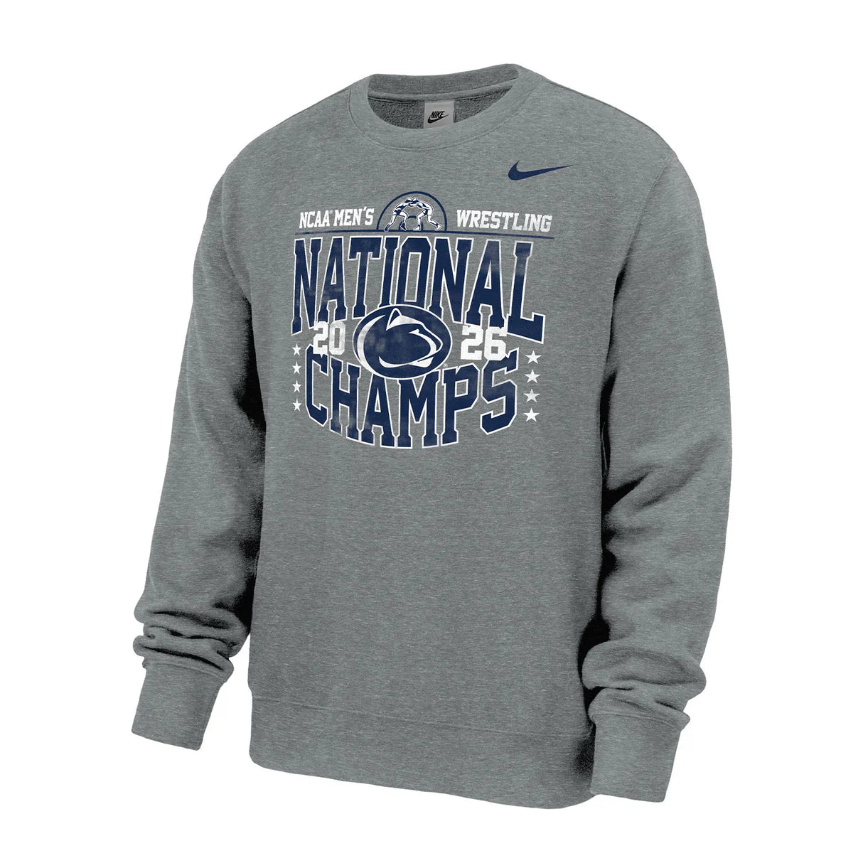 Penn State Nike 2026 NCAA Wrestling National Champs Distressed Crew