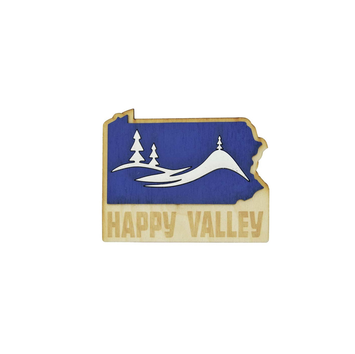 Happy Valley 3-Layer Cutout 3D Magnet