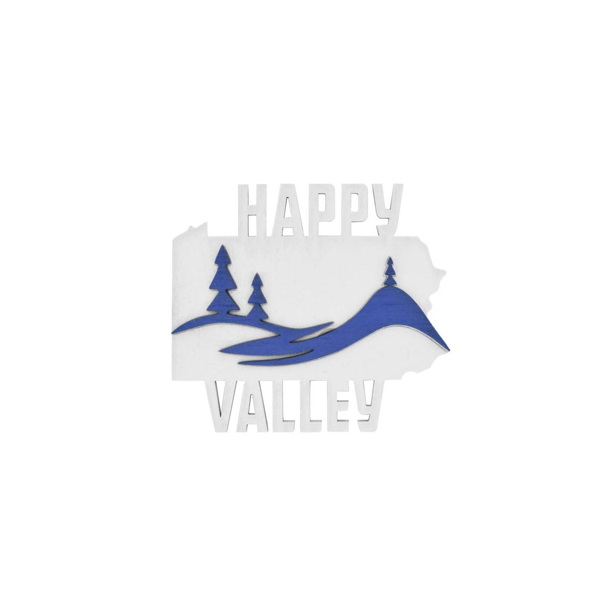 Happy Valley 2-Layer Cutout 3D Magnet