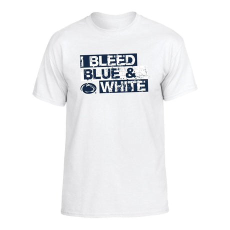 Penn State I Bleed Blue & White T-shirt