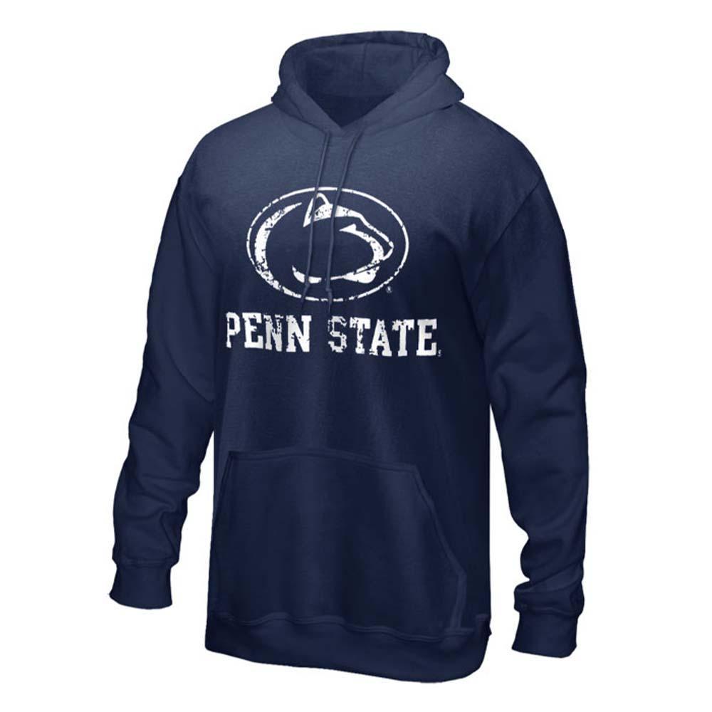 Penn State Distressed Logo Block Hooded Sweatshirt