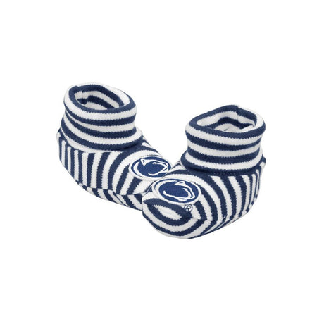 Penn State Infant Striped Booties