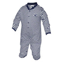 Penn State Infant Striped Logo Footed Romper