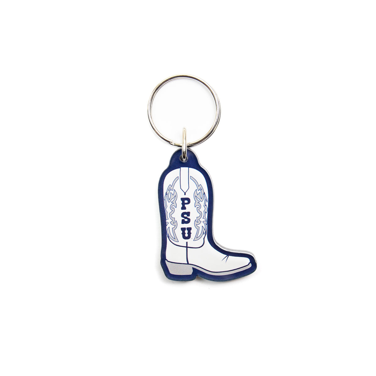 Penn State Acrylic Cowboy Boot Keychain