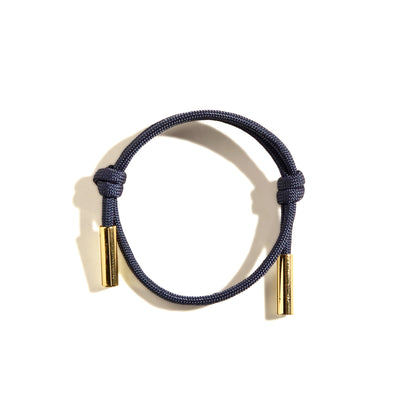 Nickel & Suede Navy Paracord Bracelet