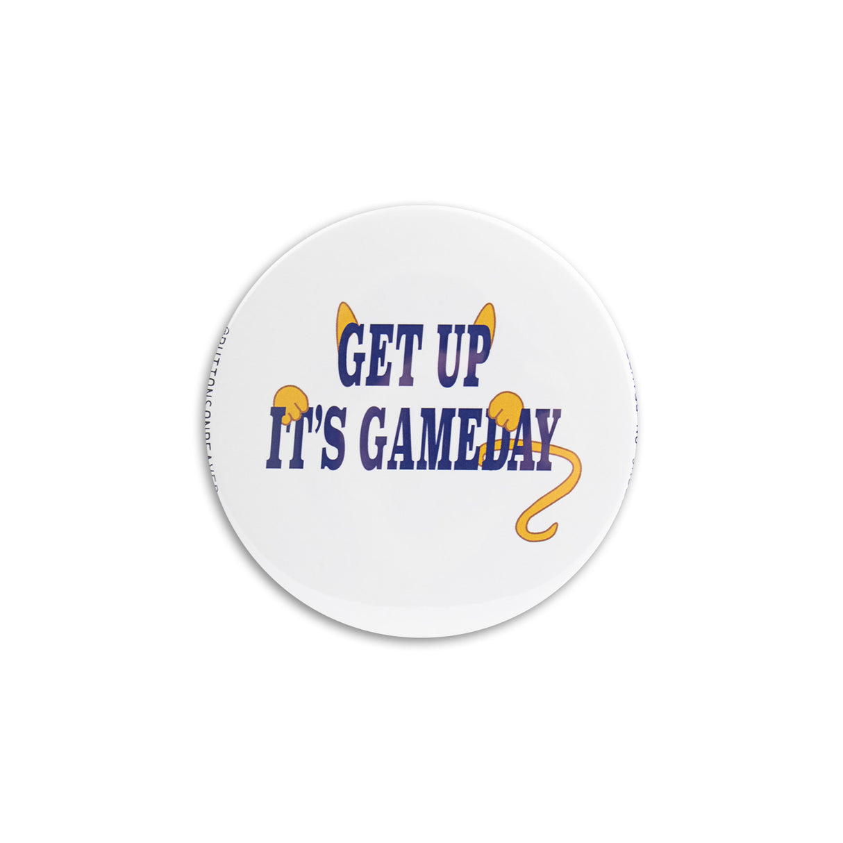 Buttons On Beaver "Get Up" 2.5" Button