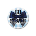 Go State Bow 3" Button