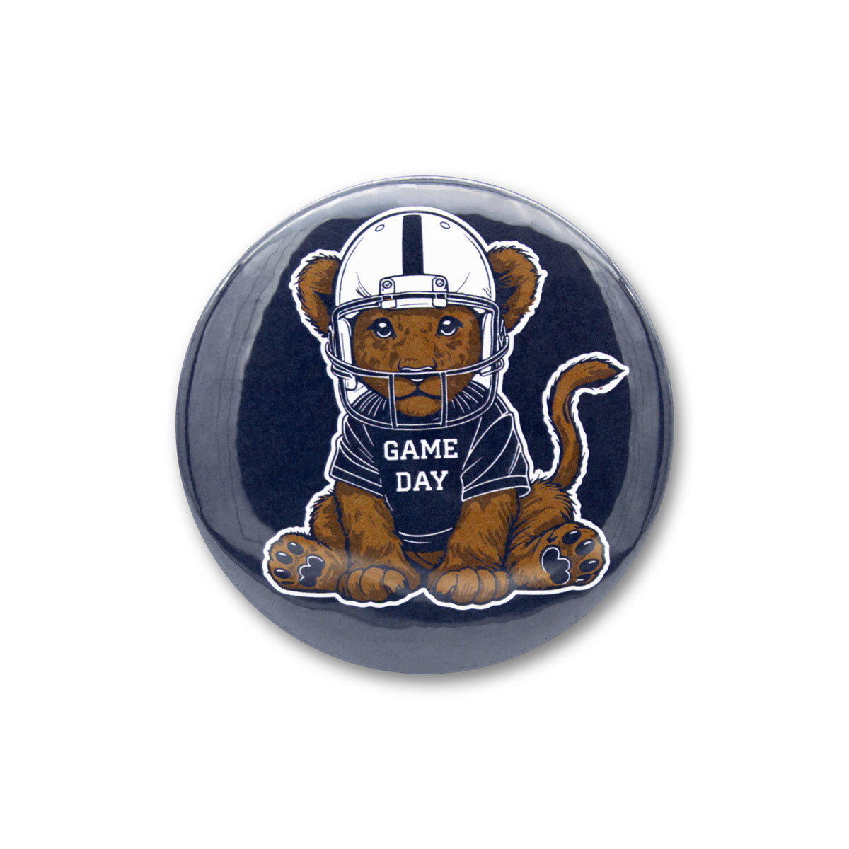Football Lion Cub 3" Button