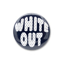 White Out Polka Dot 3" Button
