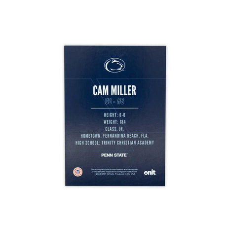 Penn State Cam Miller #5 Player Card