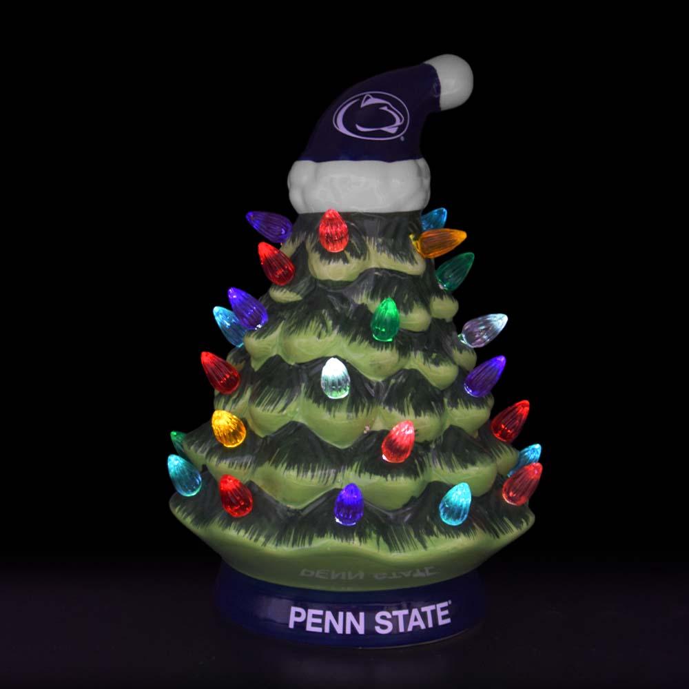Penn State Ceramic LED 8" Christmas Tree