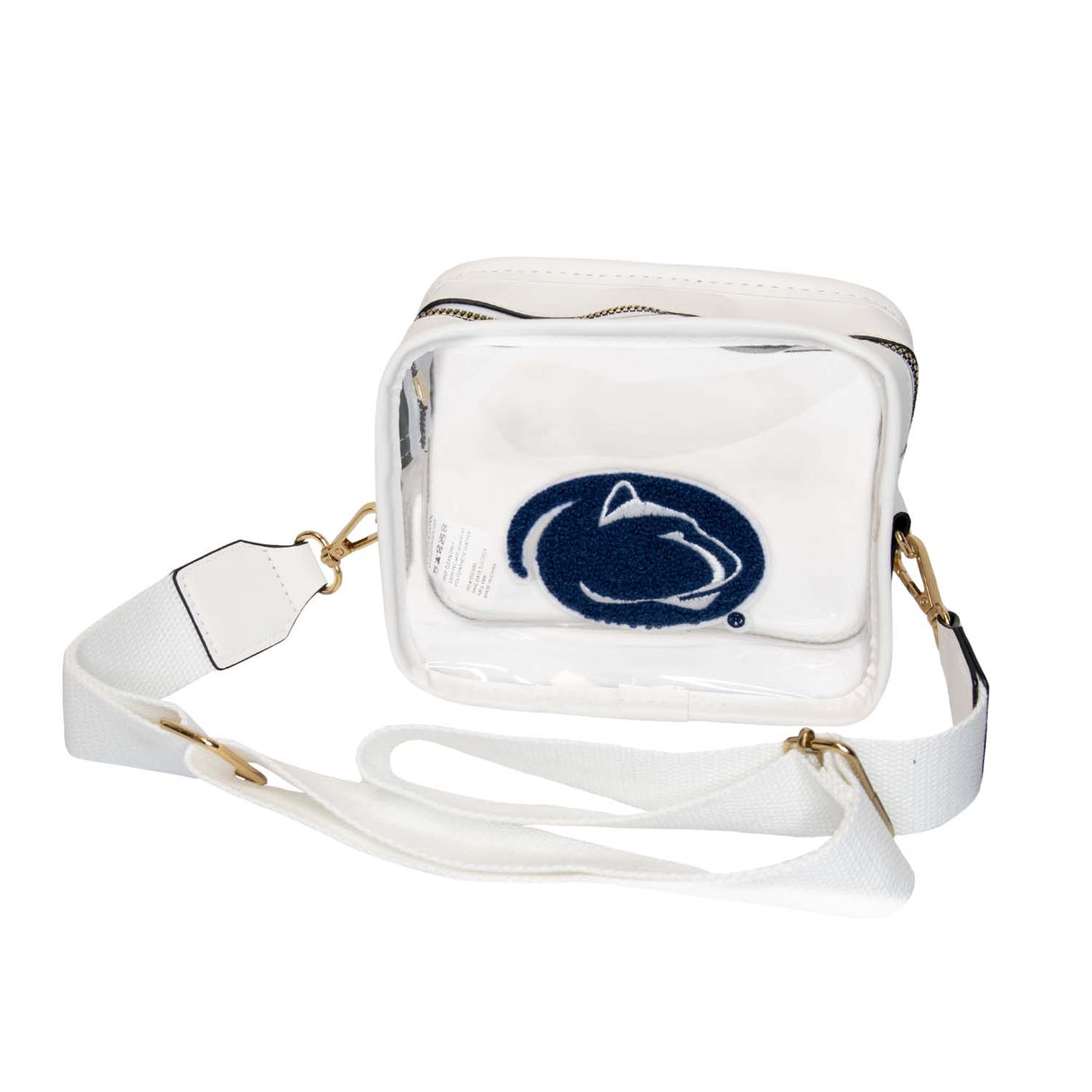 Penn State Varsity Patch Clear Crossbody Bag
