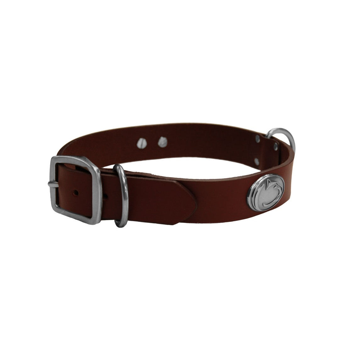 Penn State Solid Leather Concho Collar