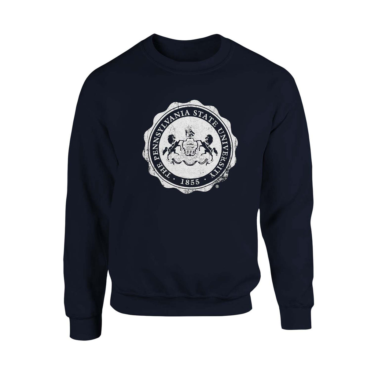 Penn State Distressed Seal Crew Sweatshirt