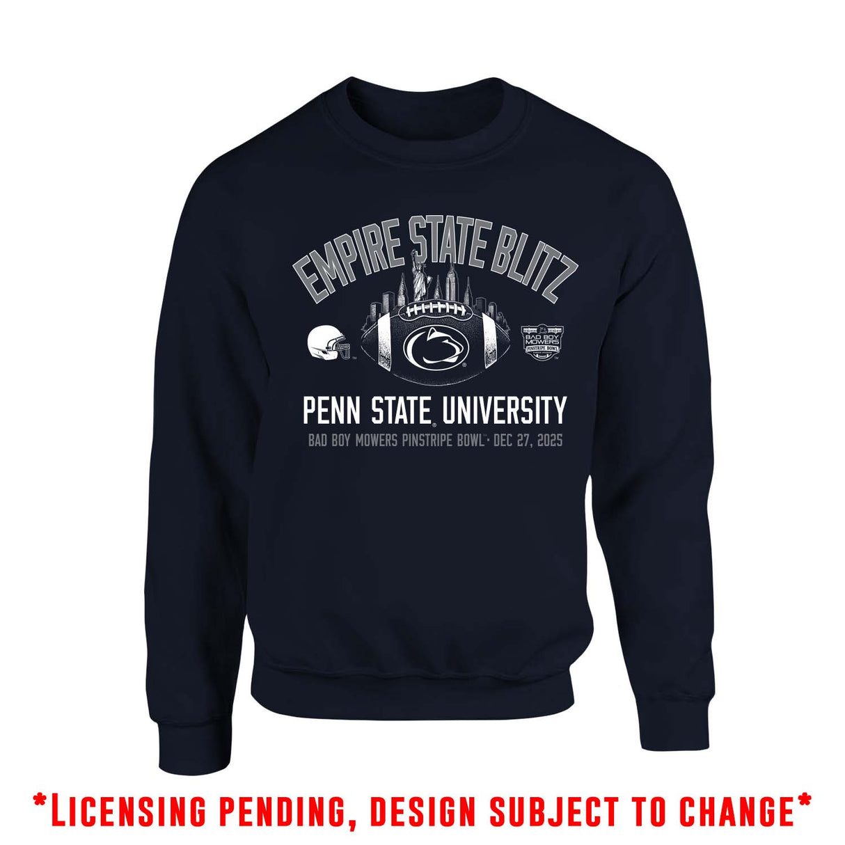 Penn State 2025 Pinstripe Bowl Crew Sweatshirt