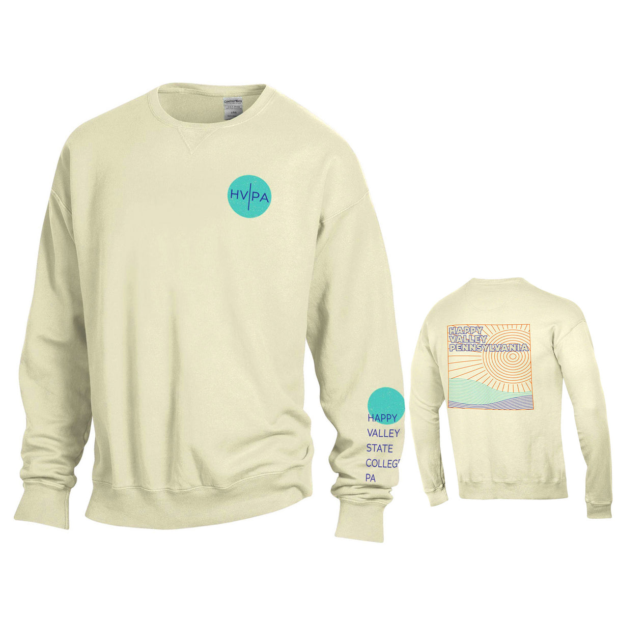 Happy Valley Puff Print Crew Sweatshirt