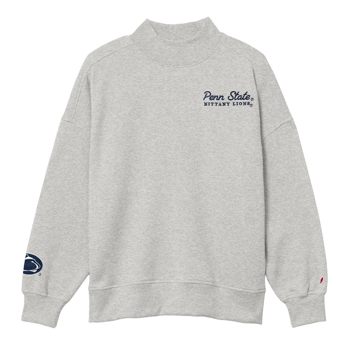 Penn State Women's Embroidered Diana Mock-Neck Crew