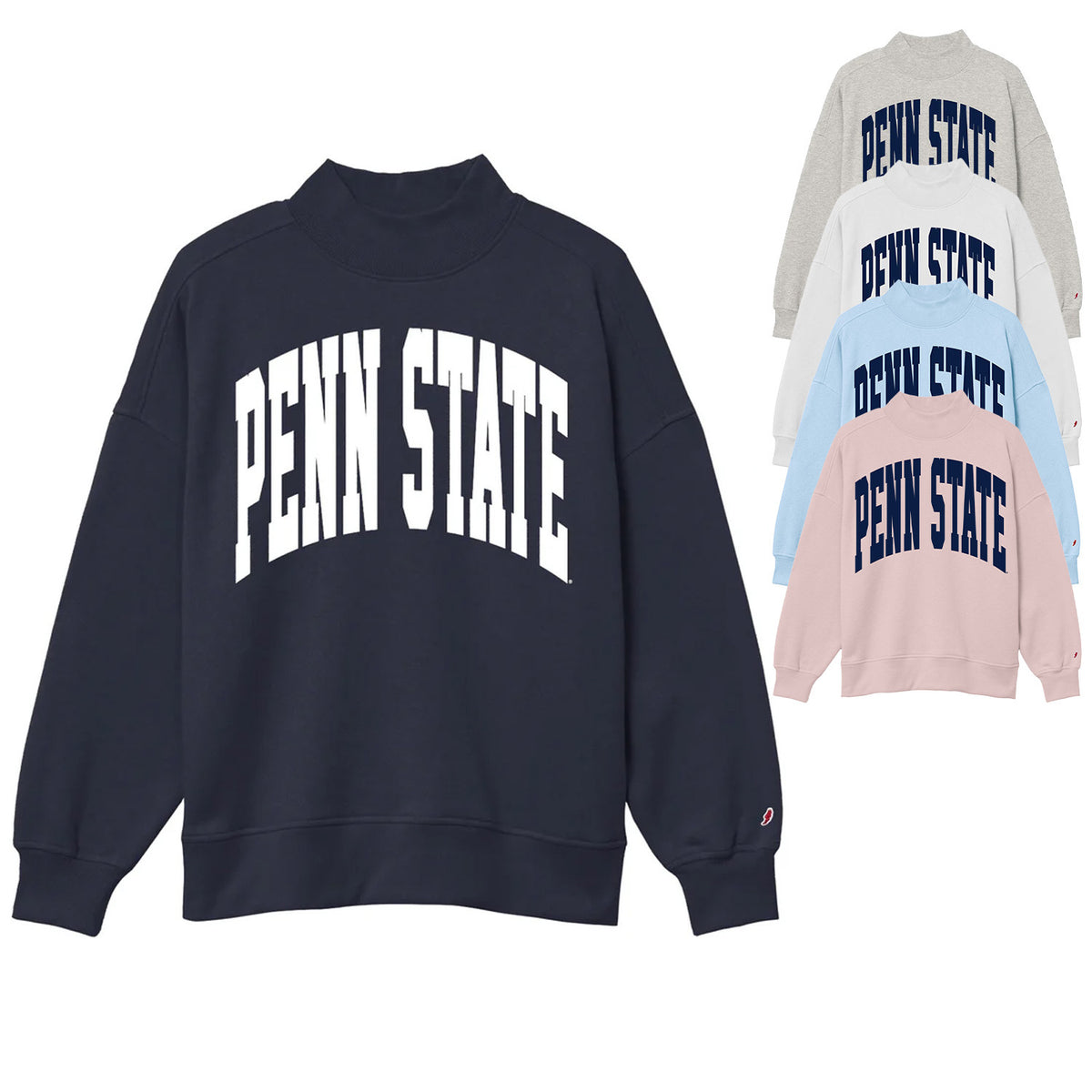 Penn State Women's Diana Mock-Neck Crew – PennStateClothes.com