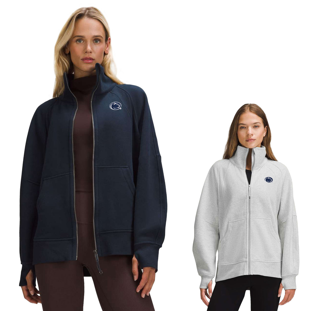 Penn State lululemon Women's Scuba Oversized Funnel-Neck Full-Zip Long Sweatshirt