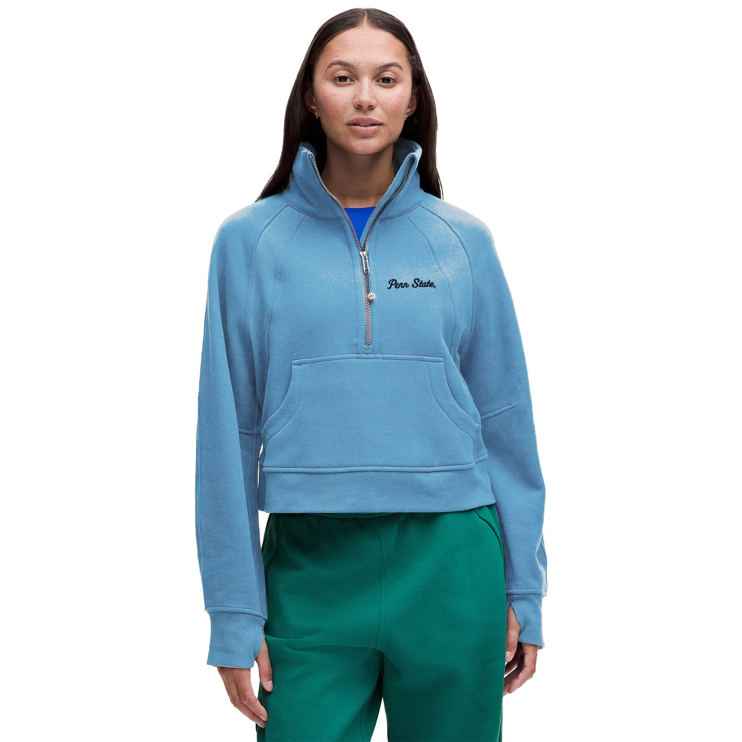 lululemon トレーナー レディースL クロップド丈 速乾 ウィメンズ 服