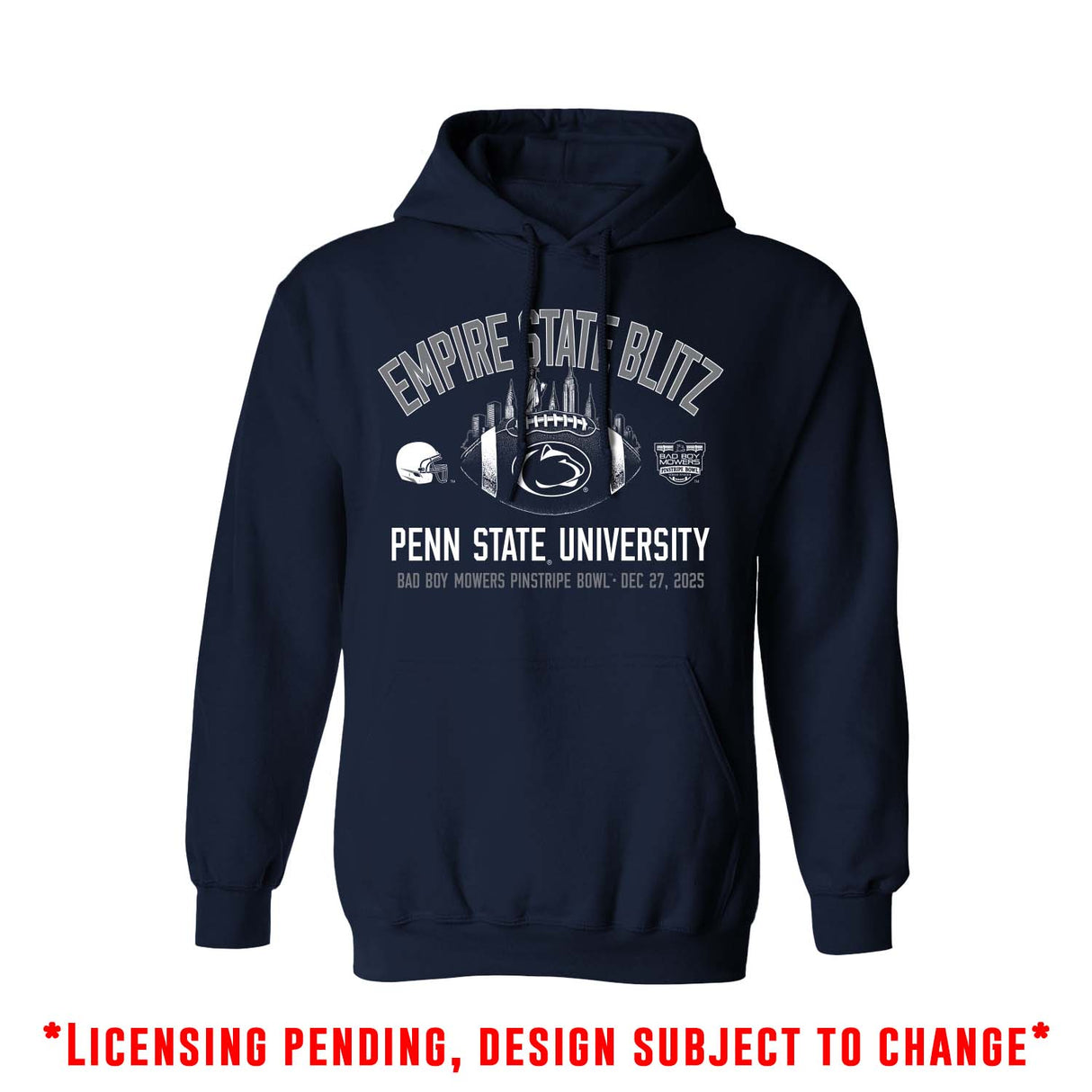 Penn State 2025 Pinstripe Bowl Hooded Sweatshirt