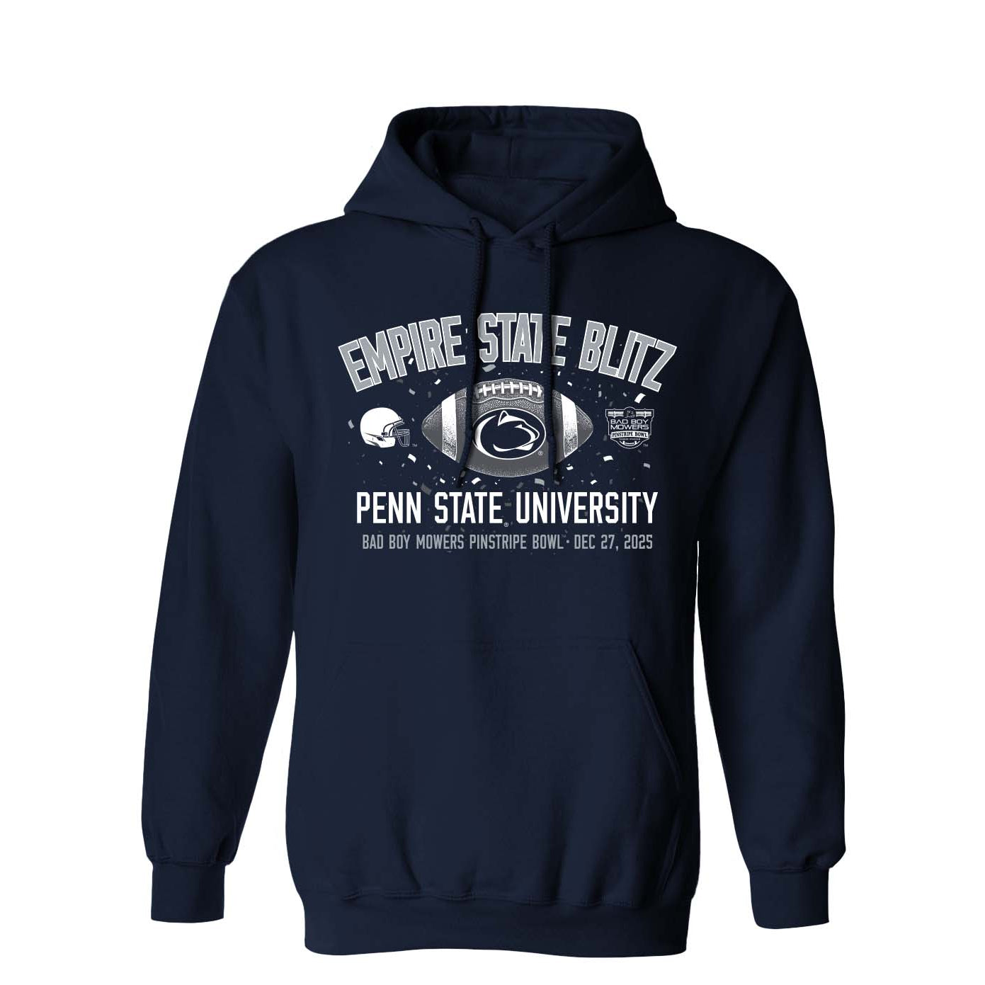 Penn State 2025 Pinstripe Bowl Hooded Sweatshirt