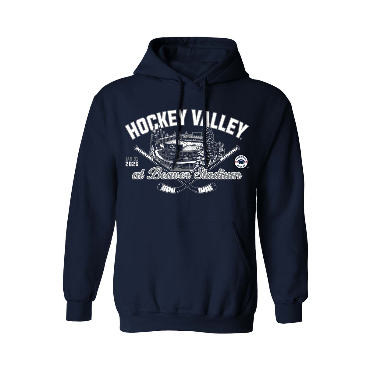 Penn State Hockey Valley At Beaver Stadium Hooded Sweatshirt