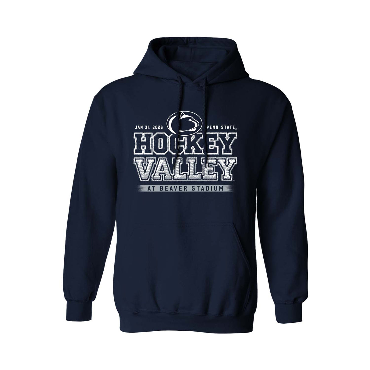 Penn State Hockey Valley At Beaver Stadium Varsity Hooded Sweatshirt