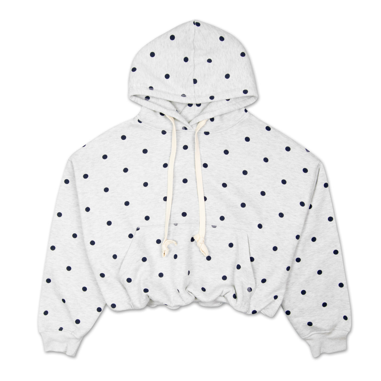 Penn State Women's Polka Dot Bubble Hem Cropped Hooded Sweatshirt