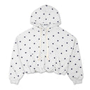 Penn State Women's Polka Dot Bubble Hem Cropped Hooded Sweatshirt