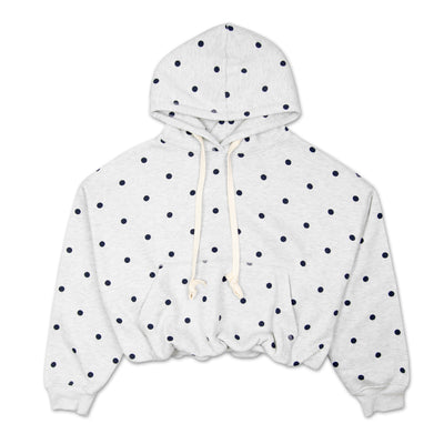 Penn State Women's Polka Dot Bubble Hem Cropped Hooded Sweatshirt