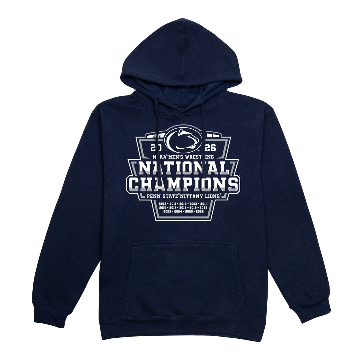 Penn State 2026 NCAA Wrestling National Champs Hooded Sweatshirt