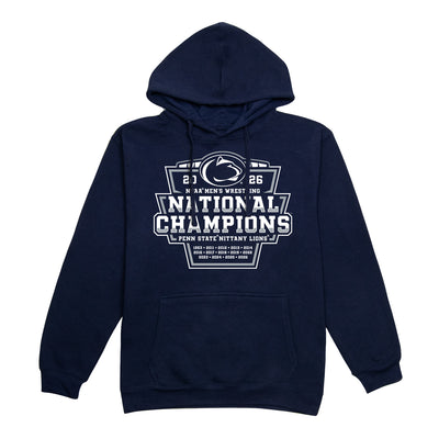 Penn State 2026 NCAA Wrestling National Champs Hooded Sweatshirt