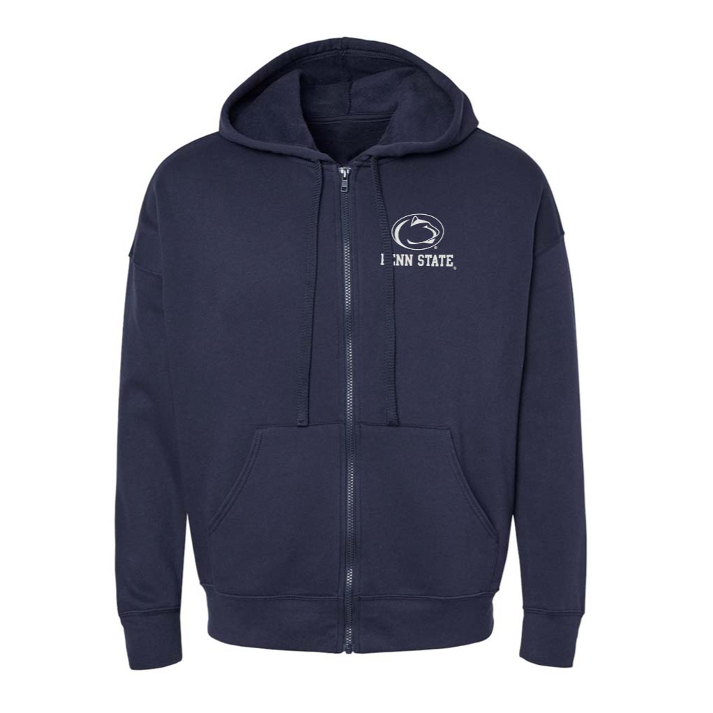 Penn State Left Chest Logo Full Zip Hooded Sweatshirt