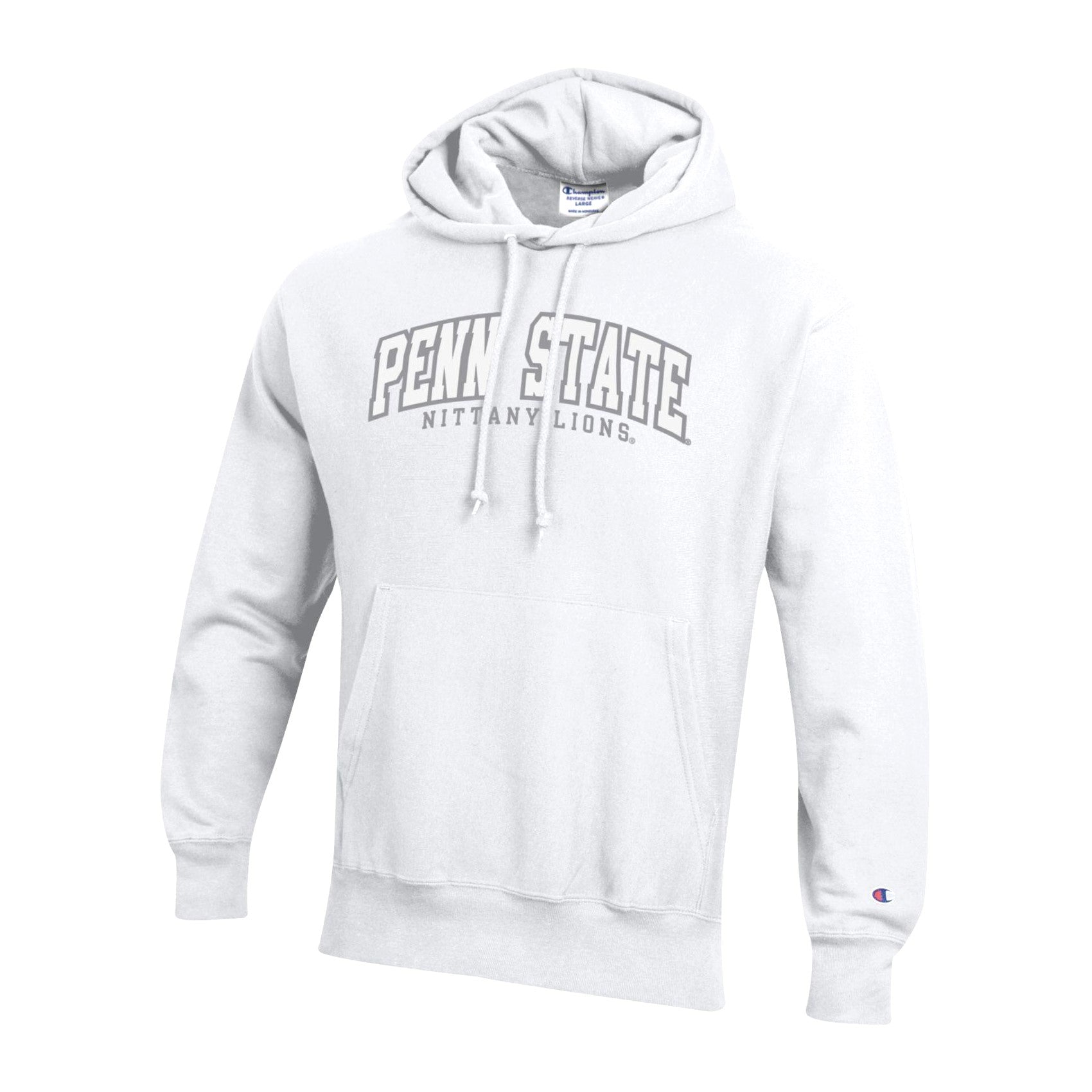 Penn State Champion White Arch Reverse Weave Hooded Sweatshirt