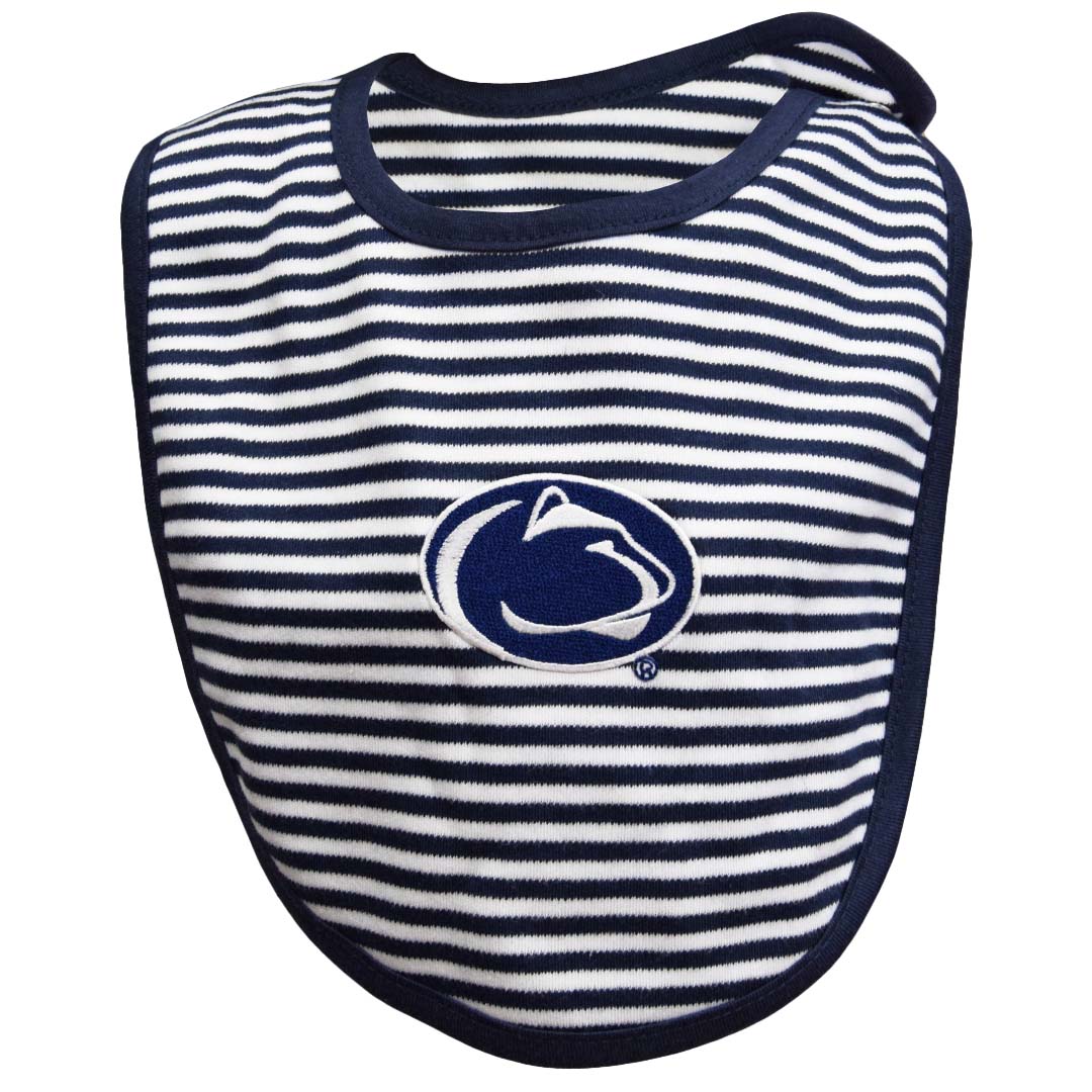 Penn State Infant Striped Bib