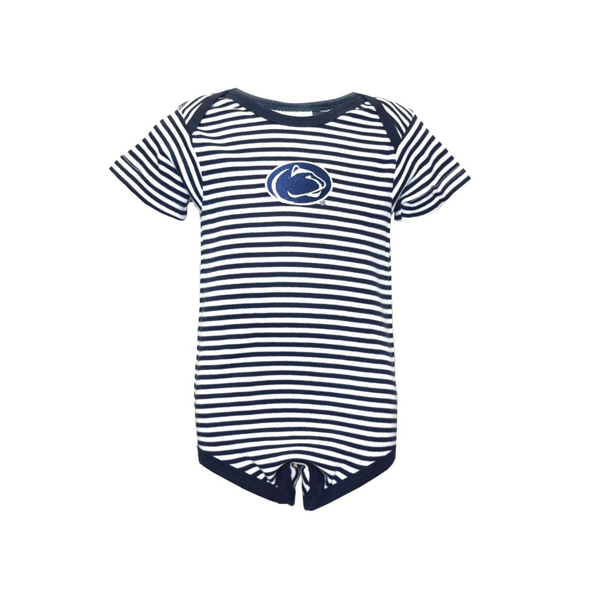 Penn State Infant Striped Short Sleeve Bodysuit