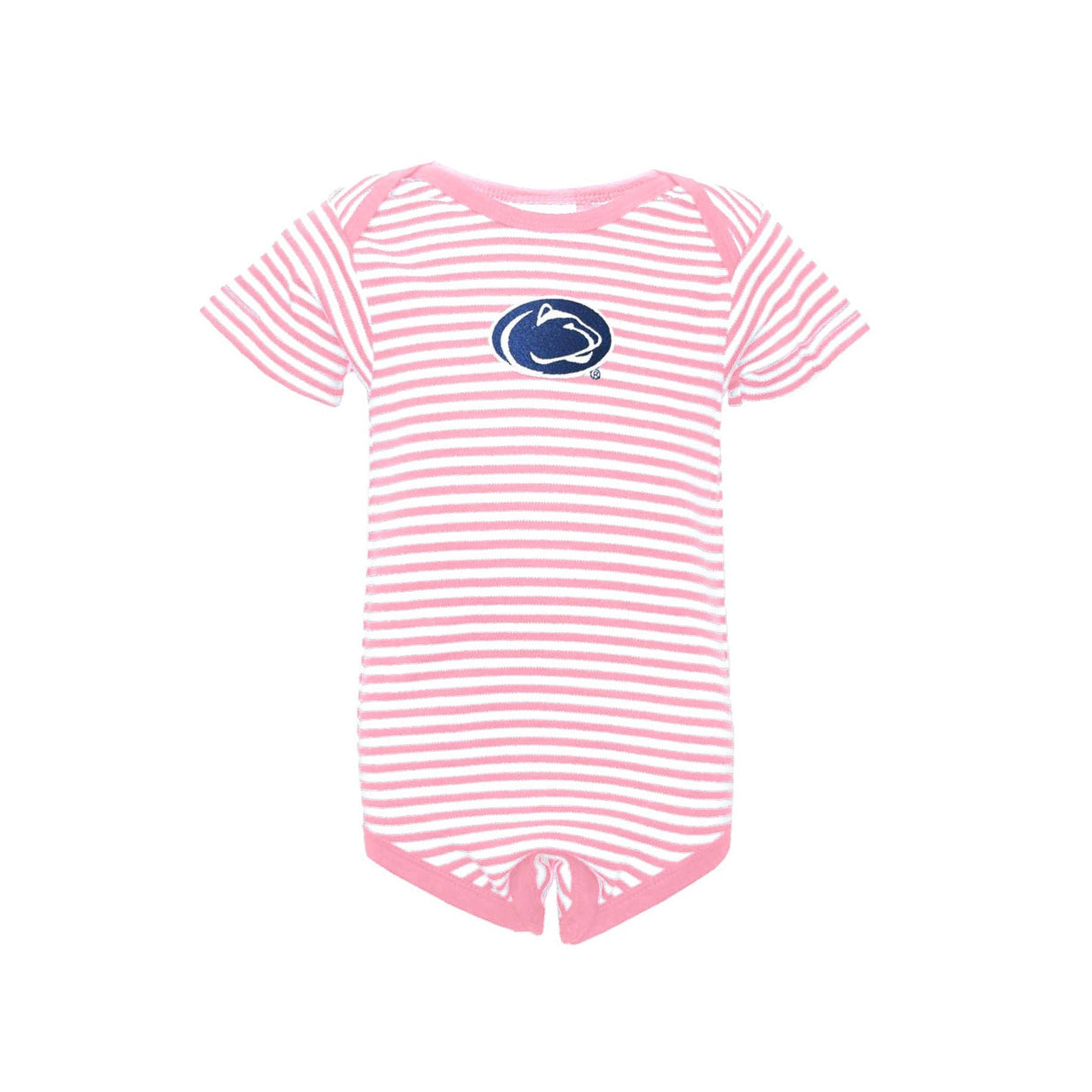 Penn State Infant Striped Short Sleeve Bodysuit