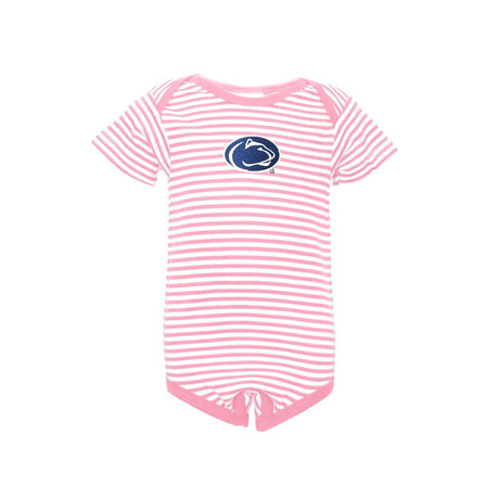 Penn State Infant Striped Short Sleeve Bodysuit