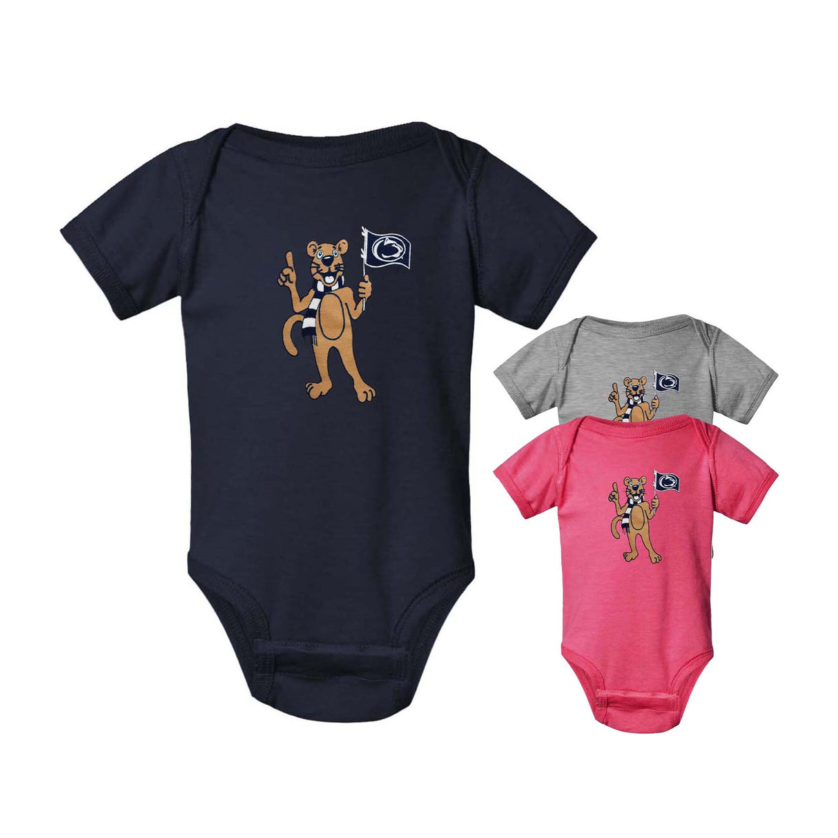Penn State Infant Mascot Flag Creeper