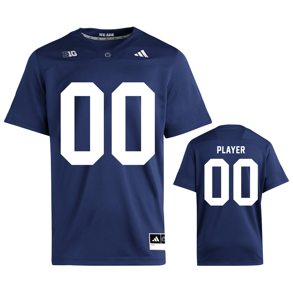 Penn State adidas NIL Custom Football Player Jersey Navy